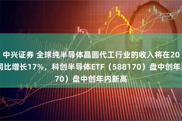 中兴证券 全球纯半导体晶圆代工行业的收入将在2025年同比增长17%,科创半导体ETF(588170)盘中创年内新高